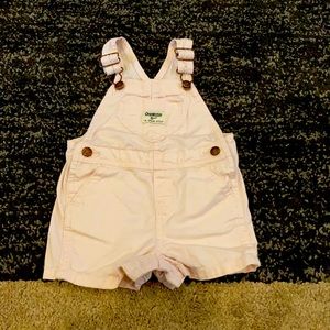 Pink toddler girl overalls